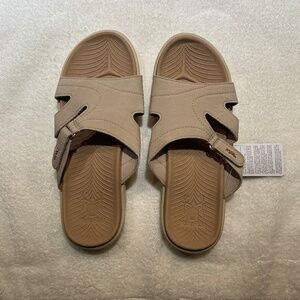 NWT KuaiLu Womens Fashion Orthotic Slides Ladies Lightweight Slide On Size 12